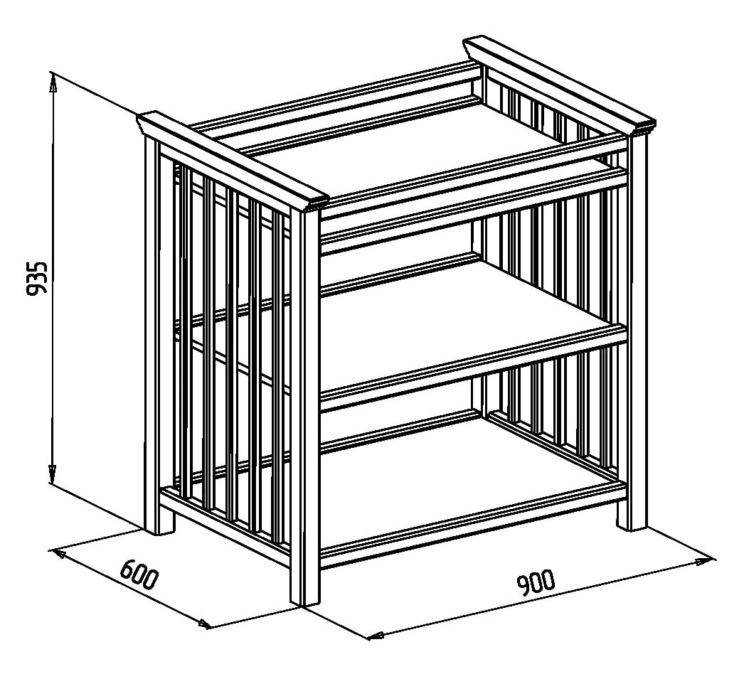 Полка для пеленального столика